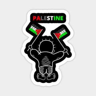 Palestinian Flag Handala Kid Essential Magnet