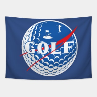 NASA Golf Parody Graphic Design Tapestry