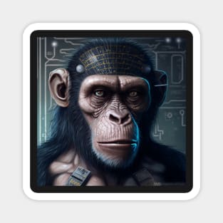 Cyber chimpanzee Magnet