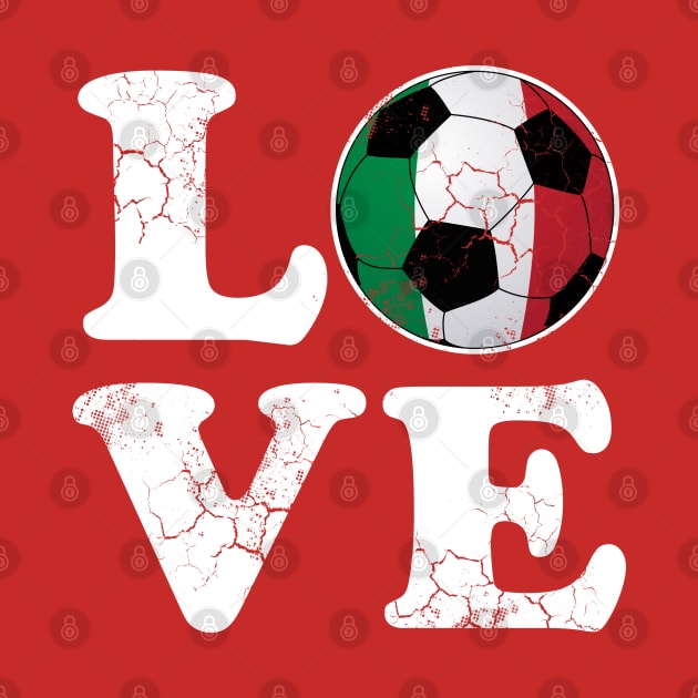 Italian Love Soccer Football Italia Flag Italy by E