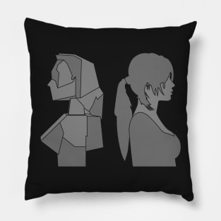 Tomb Raider Then and Now Pillow