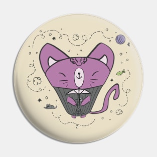 Cat in a suit Pin