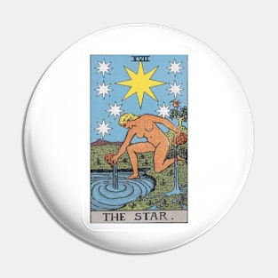 The Star, Raider Waite Tarot, Divination Tarot Pin