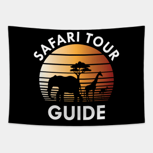 Safari Tour Guide Tapestry