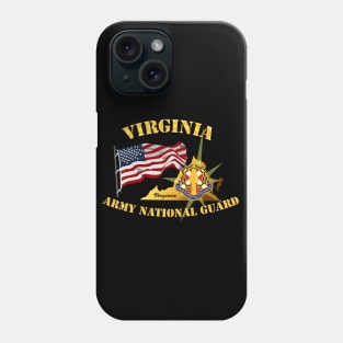 Virginia - ARNG w Flag Phone Case