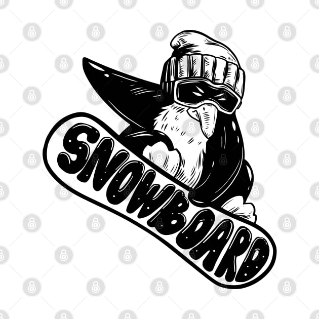 Penguin Snowboard by Mako Design 