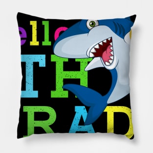 Shark Hello 5th Grade Tshirt Teachers Kids Back to school Gifts Pillow