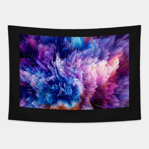 Crystallization of our souls - 3D photomanipulation Tapestry by ceemyvision