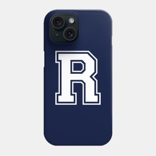 Initial Letter R - Varsity Style Design Phone Case