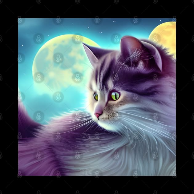 Celestial Silver Cat by Cattingthere