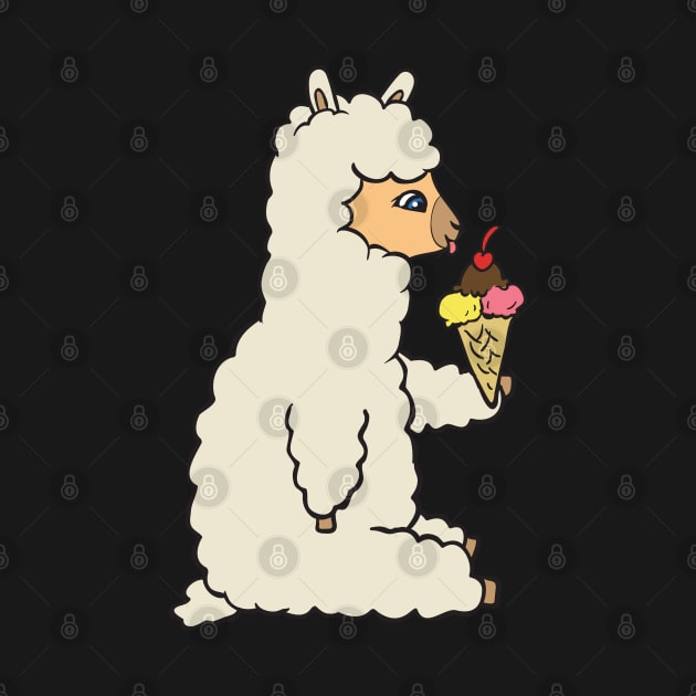 Alpaca with ice cream. by theanimaldude