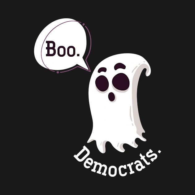 Funny Boo Democrats Ghost by shirtsyoulike