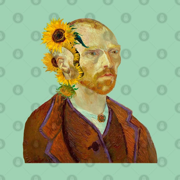 Surreal Symphony: Van Gogh's Sunflowers from a Severed Ear by ArtOfSilentium