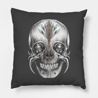 Flower Skull Pillow