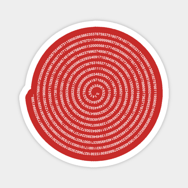 DIGITS OF PI Magnet by encip