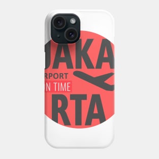 Jakarta red sun design Phone Case