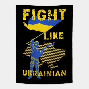 Fight Like Ukrainian Tapestry