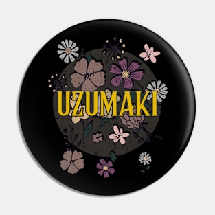 Aesthetic Proud Name Uzumaki Flowers Anime Retro Styles Pin