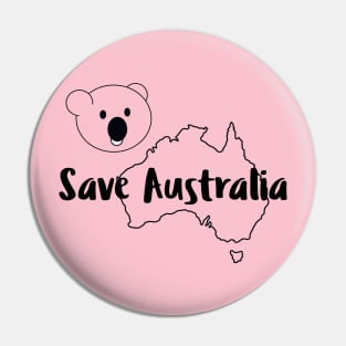 Save Australia 2 Pin