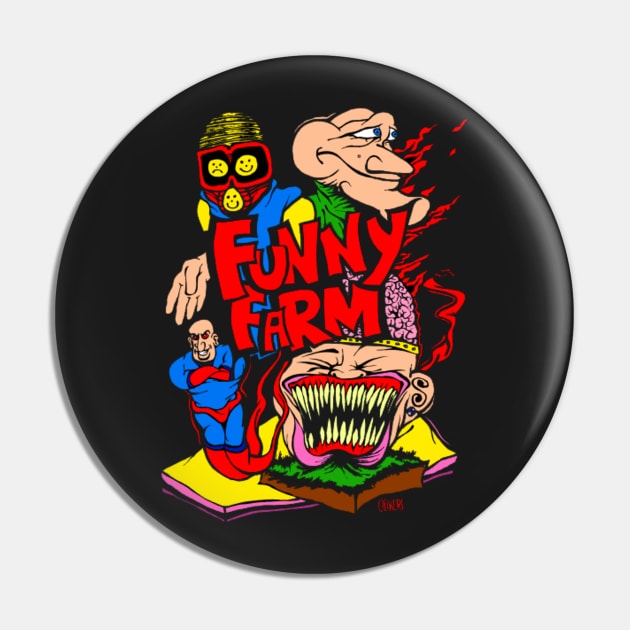 Funny farm Pin by peteoliveriart