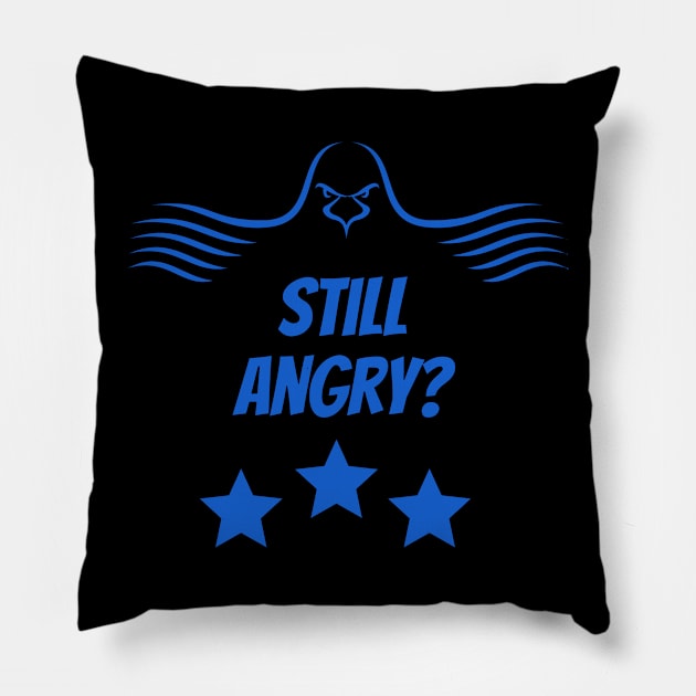 Still angry, little Bird? Pillow by Qwerdenker Music Merch