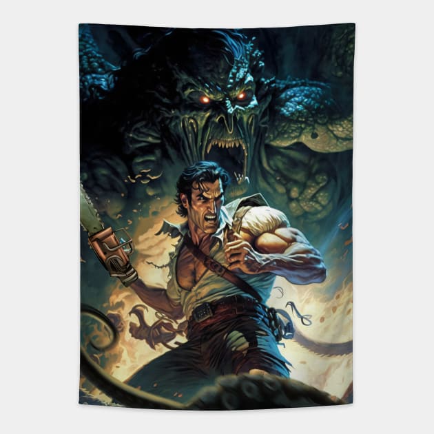 Ash vs Cthulhu Tapestry by theusher