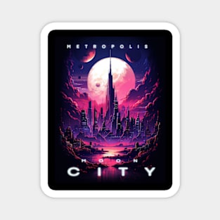 Metropolis Moon City Magnet