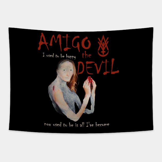 Amigo The Devil - The Mechanic Tapestry by Pete the Cat Guy