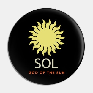 Sol Ancient Roman God of the Sun Pin