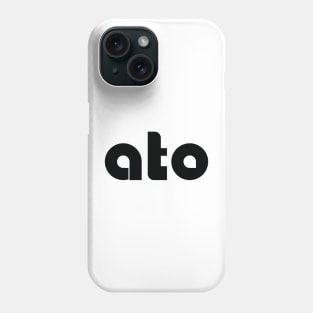 ato in black and horizontal Phone Case