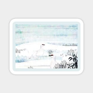 Winter birds Magnet