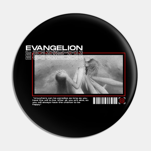 Evangelion Pin by Sayan Graphic