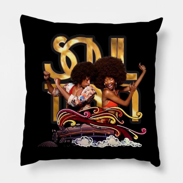 Black History Soul Train 1971 Pillow by danterjad