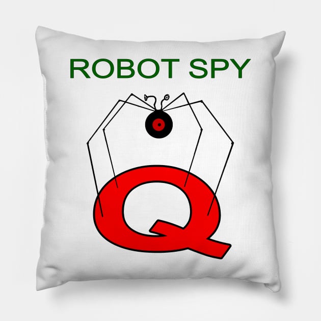 Jonny Quest Robot Spy! Pillow by drquest