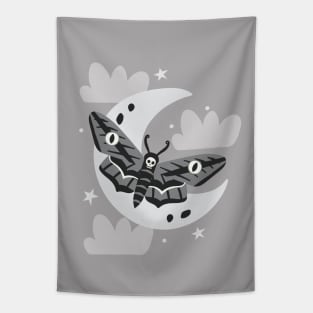 Moonlit Moths Tapestry