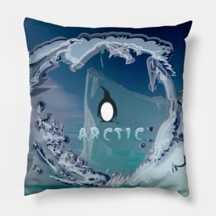 Arctic Snowboarder Pillow