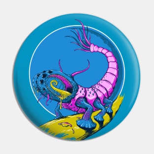 Shrimp Lizard Pin