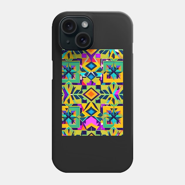 African Print Pattern Phone Case by Prilidiarts