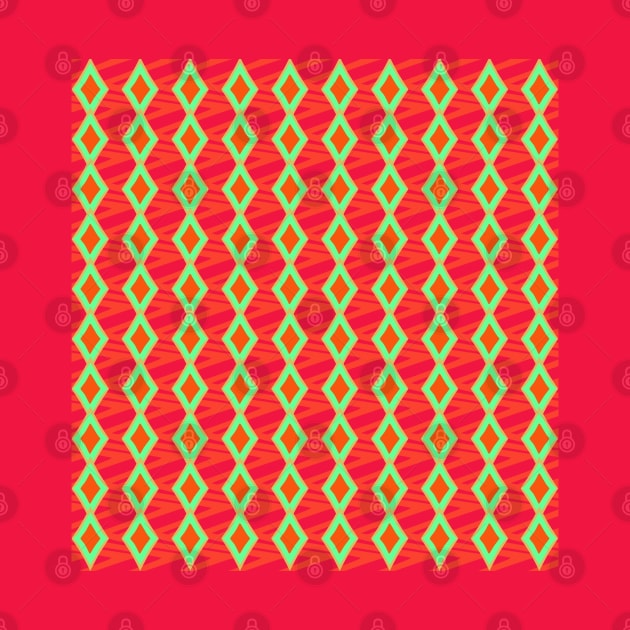 rhombus retro style pattern by INFLAMETOR