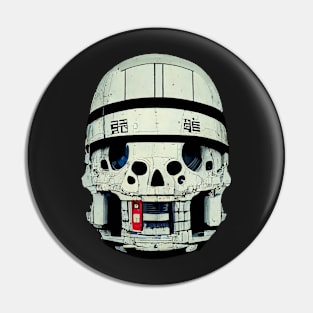 Droid Skull Robot Skull Pin