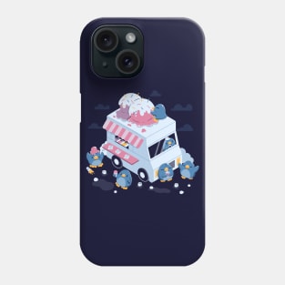 Frozen Truck Kawaii Penguins by Tobe Fonseca Phone Case