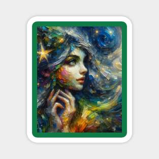 Irish Fairy at Starry Night Magnet