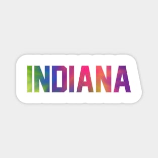 Indiana Tie Dye Jersey Letter Magnet