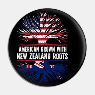 American Grown with New Zealand Roots USA Flag Pin