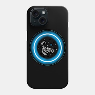 Neon Light Effect Scorpio Phone Case