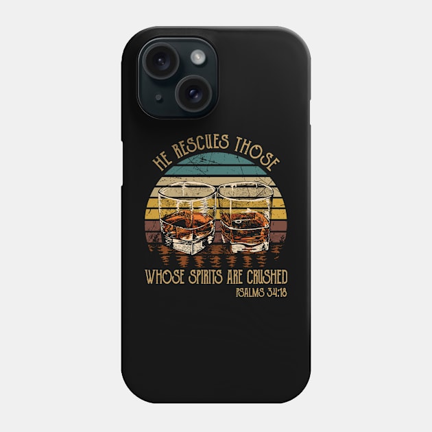 He Rescues Those Whose Spirits Are Crushed Whisky Mug Phone Case by Beard Art eye