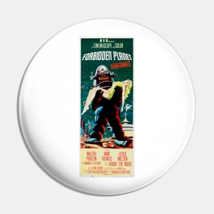 FORBIDDEN PLANET 1956 Retro Science Fiction Vintage Movie Pin