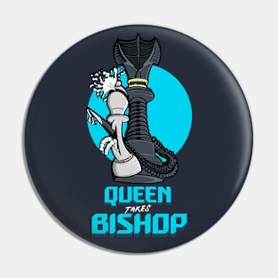 Queen Takes Bishop Pin