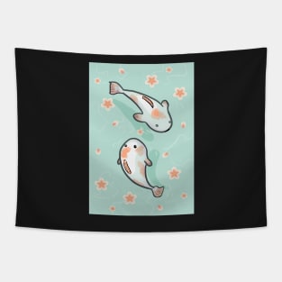 Cute japanese fishes Tapestry