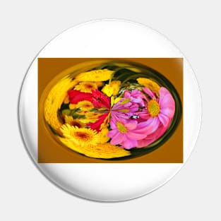 Flowers In A Bubble Pin